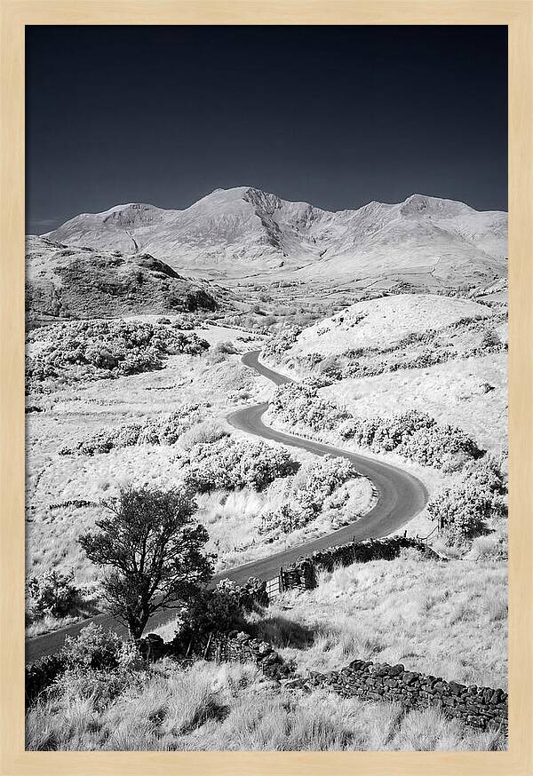 Winding Road Through Irish Landscape