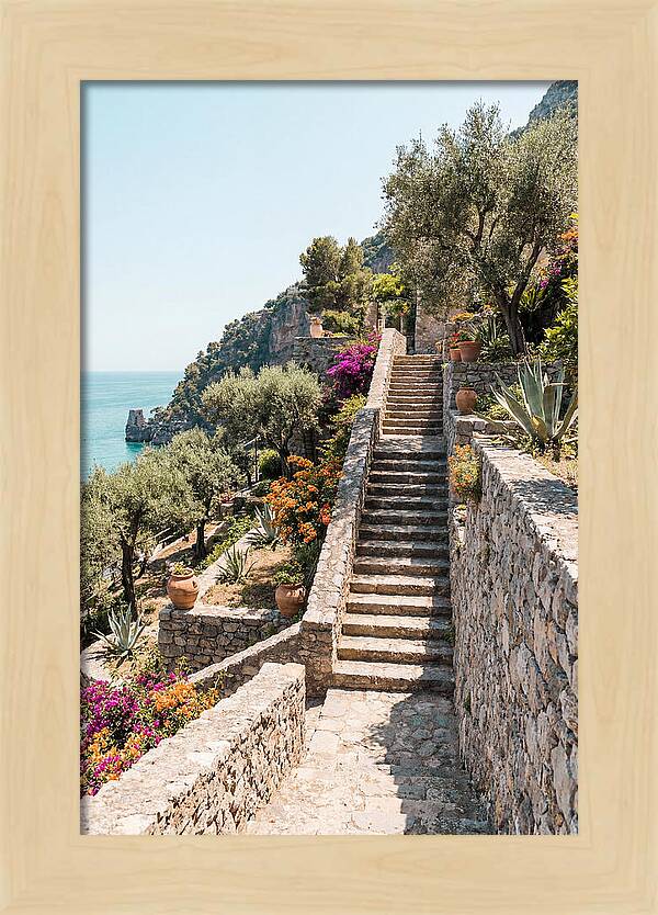 Winding Stone Staircase Upward