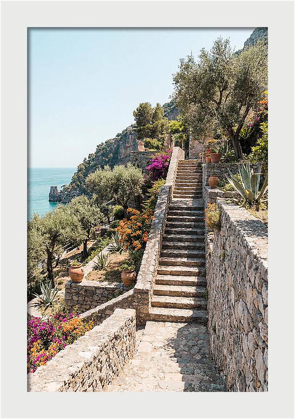 Winding Stone Staircase Upward