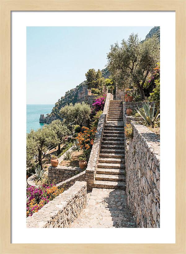 Winding Stone Staircase Upward
