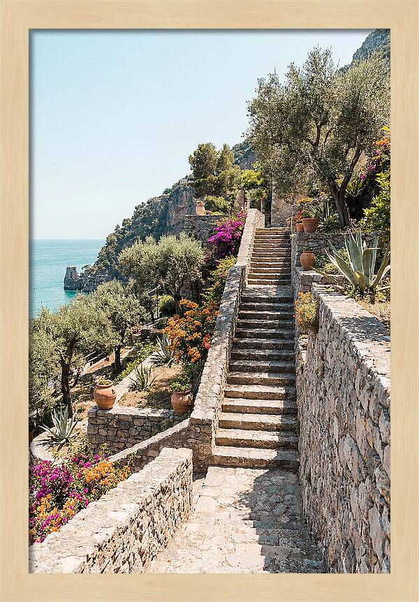 Winding Stone Staircase Upward