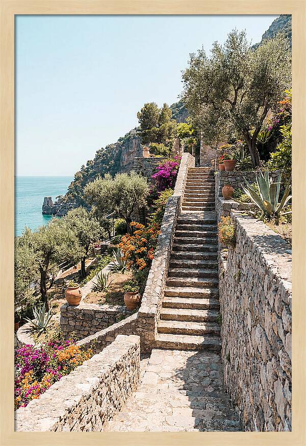 Winding Stone Staircase Upward