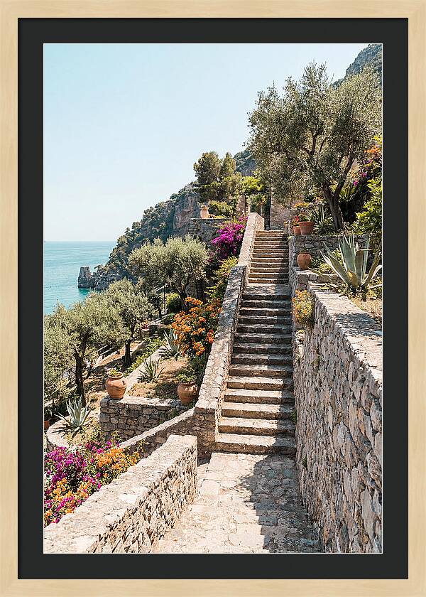 Winding Stone Staircase Upward
