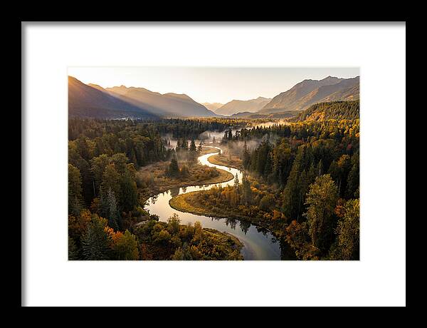 Winding Through Autumns Embrace