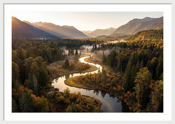Winding Through Autumns Embrace