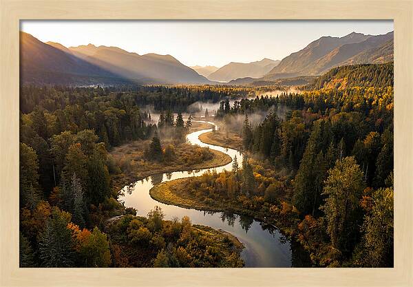 Winding Through Autumns Embrace