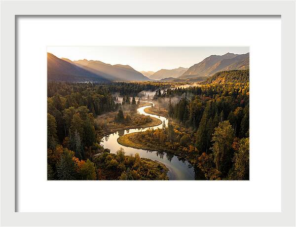 Winding Through Autumns Embrace