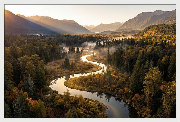 Winding Through Autumns Embrace
