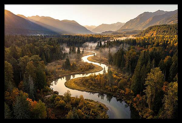 Winding Through Autumns Embrace