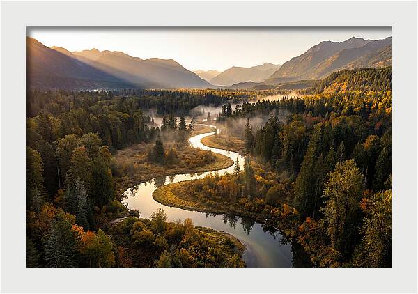 Winding Through Autumns Embrace