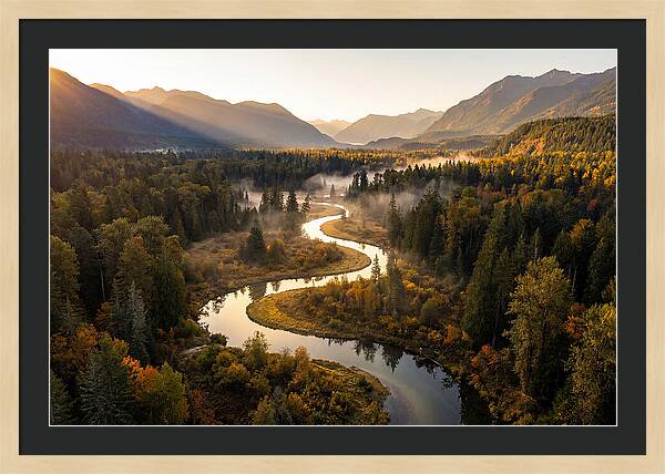 Winding Through Autumns Embrace