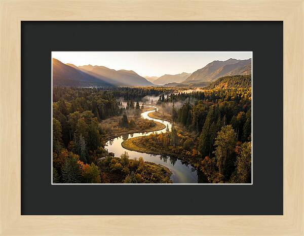 Winding Through Autumns Embrace