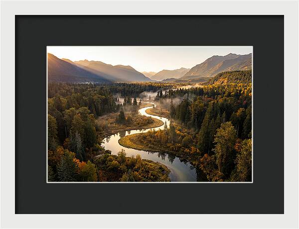 Winding Through Autumns Embrace