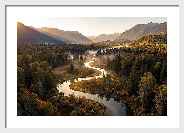 Winding Through Autumns Embrace