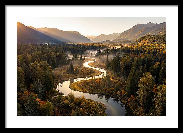 Winding Through Autumns Embrace