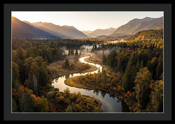 Winding Through Autumns Embrace