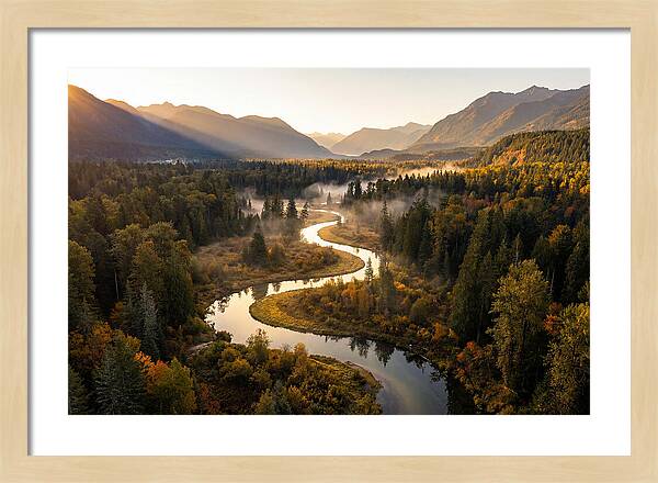 Winding Through Autumns Embrace