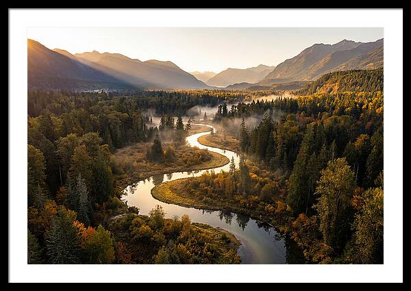 Winding Through Autumns Embrace