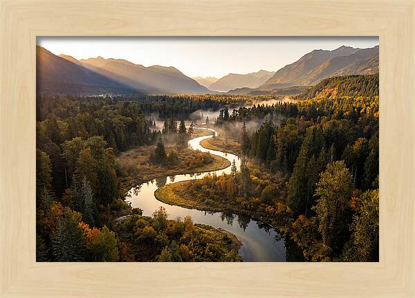 Winding Through Autumns Embrace