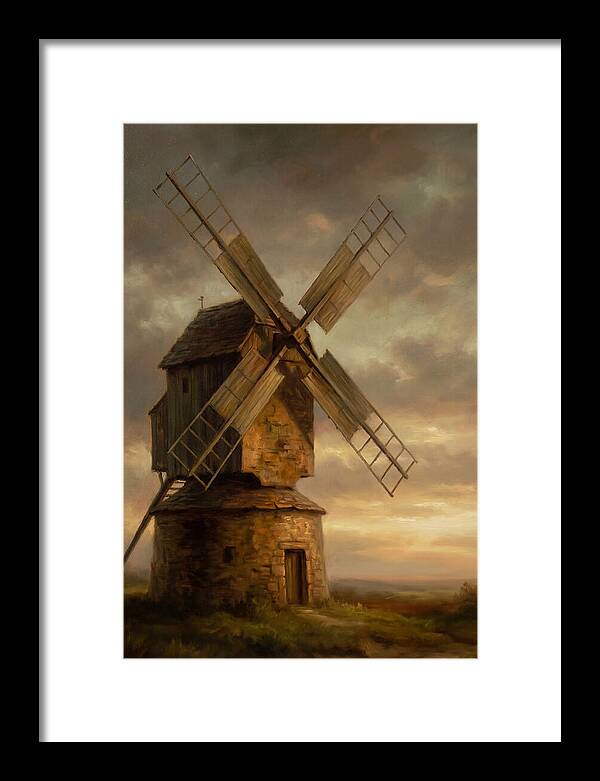 Windmill At Dusk