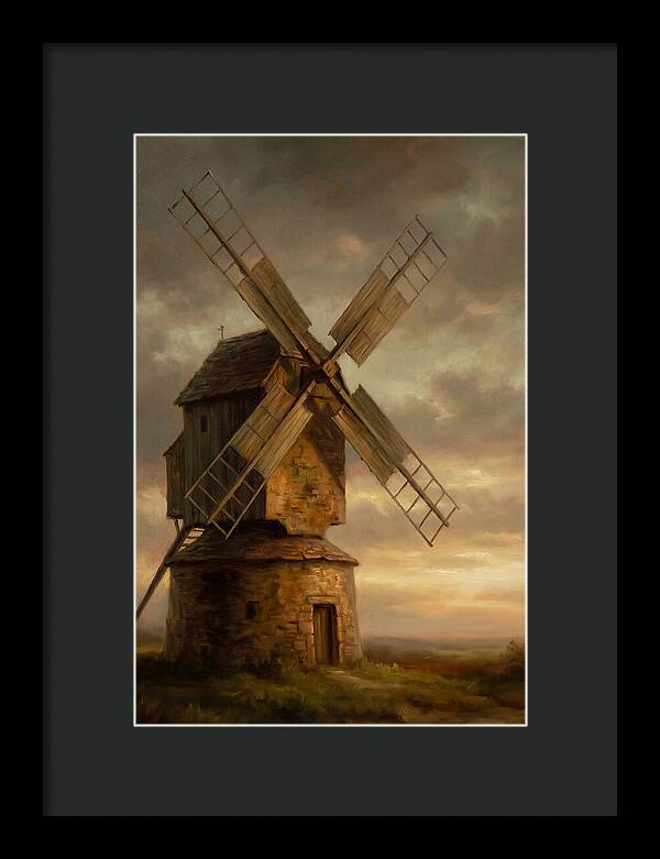Windmill At Dusk