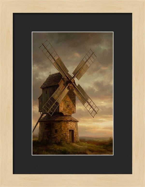 Windmill At Dusk