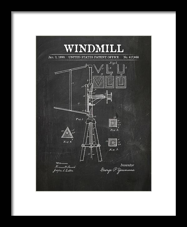 Windmill Chalkboard Patent Us617068a