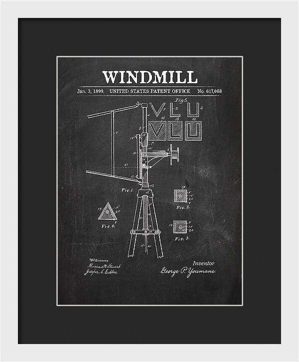 Windmill Chalkboard Patent Us617068a
