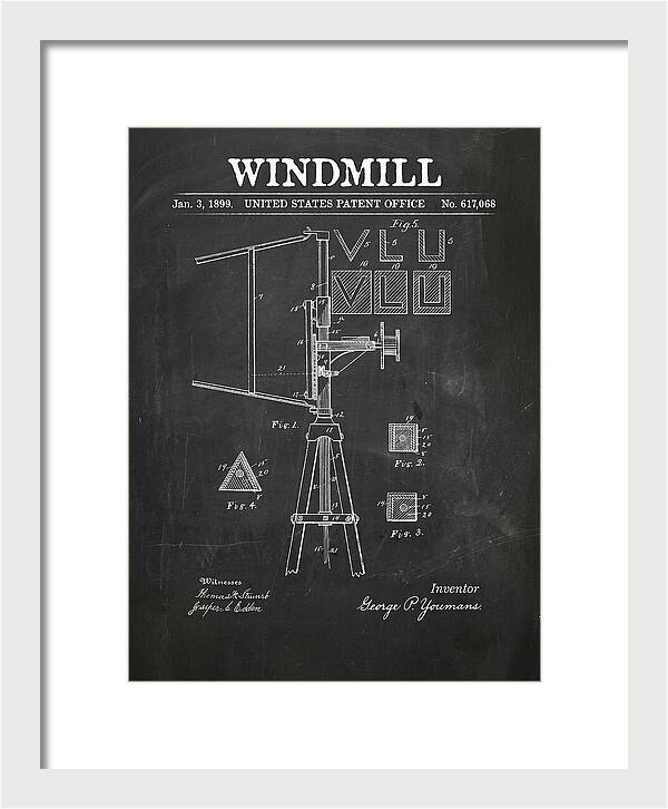 Windmill Chalkboard Patent Us617068a