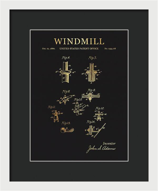 Windmill Gold Patent Us233178a