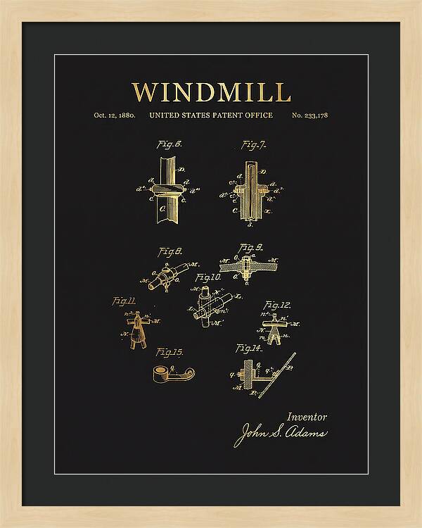 Windmill Gold Patent Us233178a