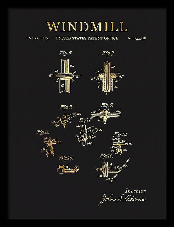 Windmill Gold Patent Us233178a