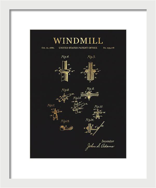 Windmill Gold Patent Us233178a