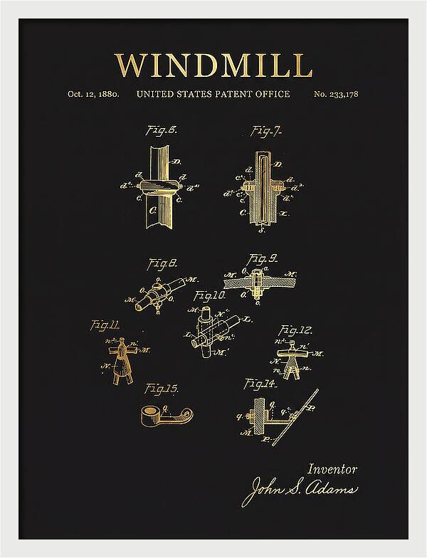 Windmill Gold Patent Us233178a