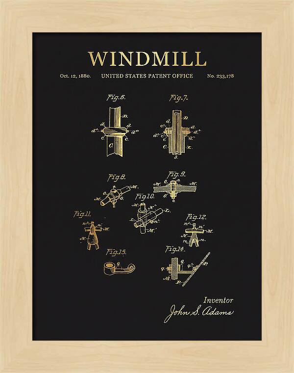 Windmill Gold Patent Us233178a