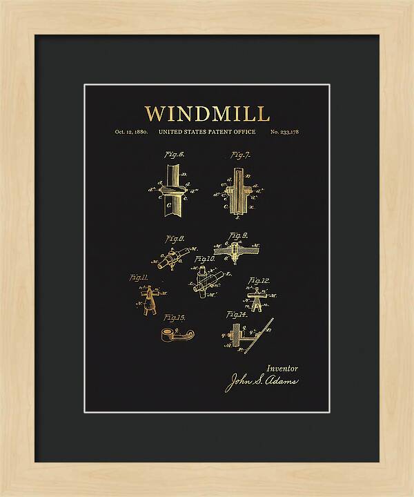 Windmill Gold Patent Us233178a