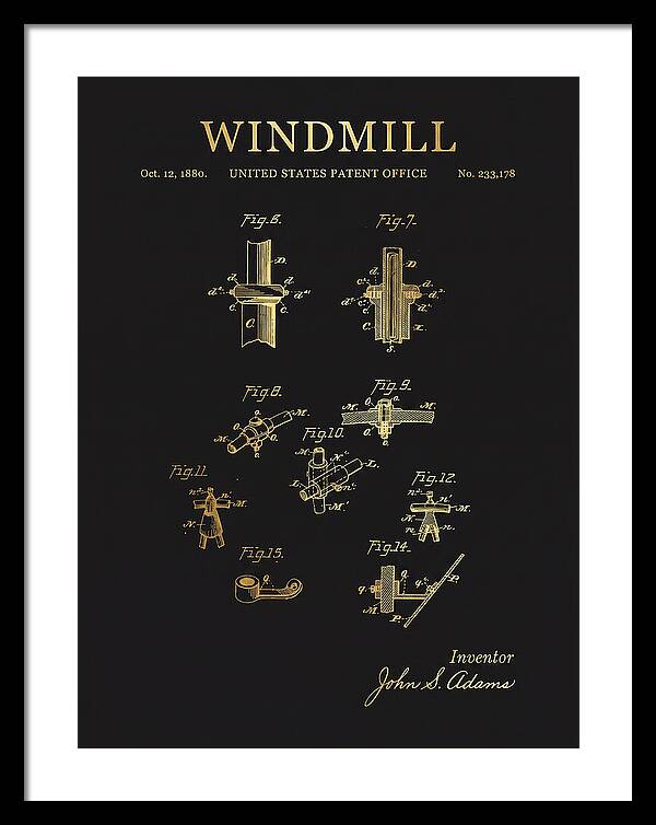 Windmill Gold Patent Us233178a