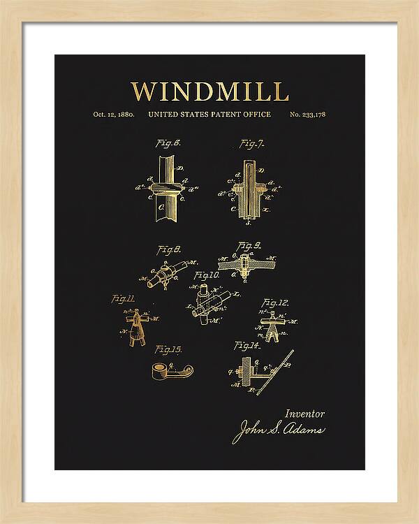 Windmill Gold Patent Us233178a