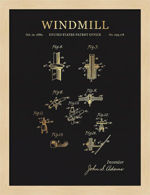 Windmill Gold Patent Us233178a