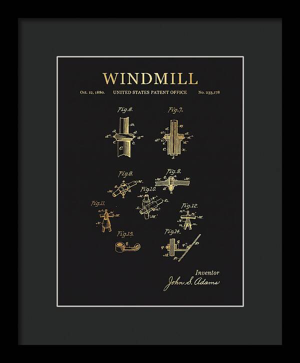 Windmill Gold Patent Us233178a