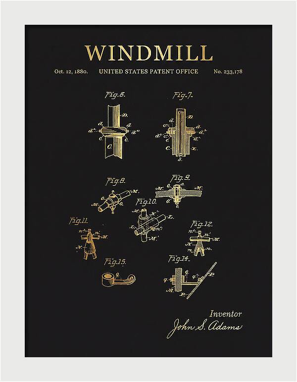 Windmill Gold Patent Us233178a