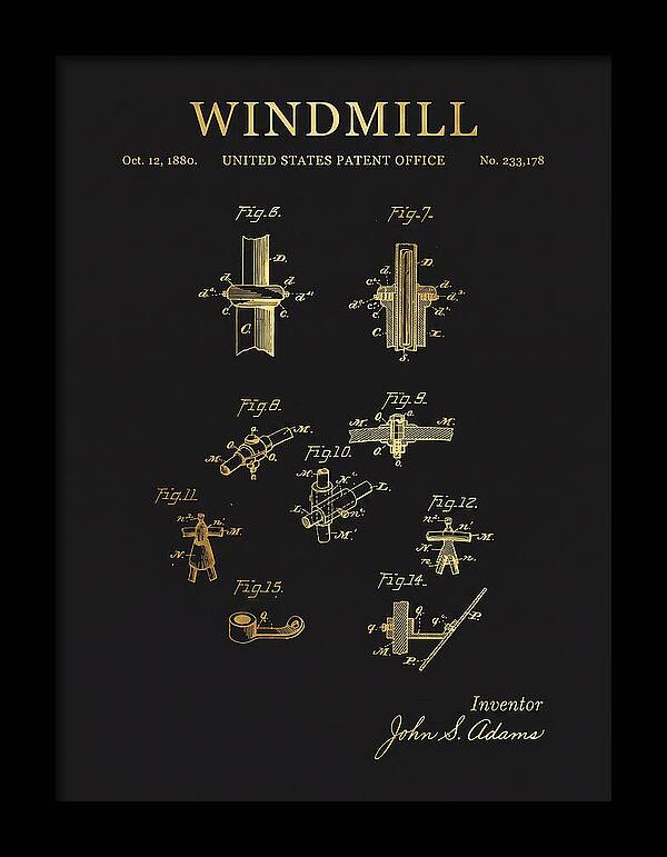 Windmill Gold Patent Us233178a