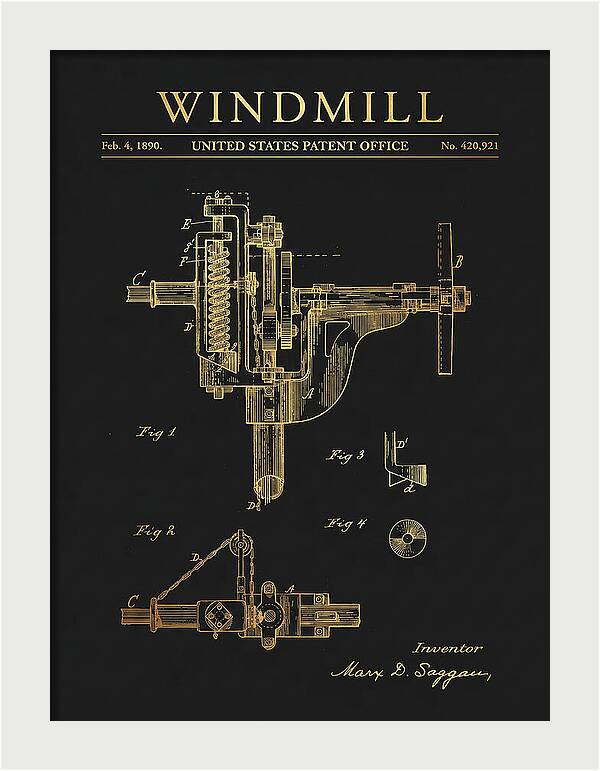 Windmill Gold Patent Us420921a