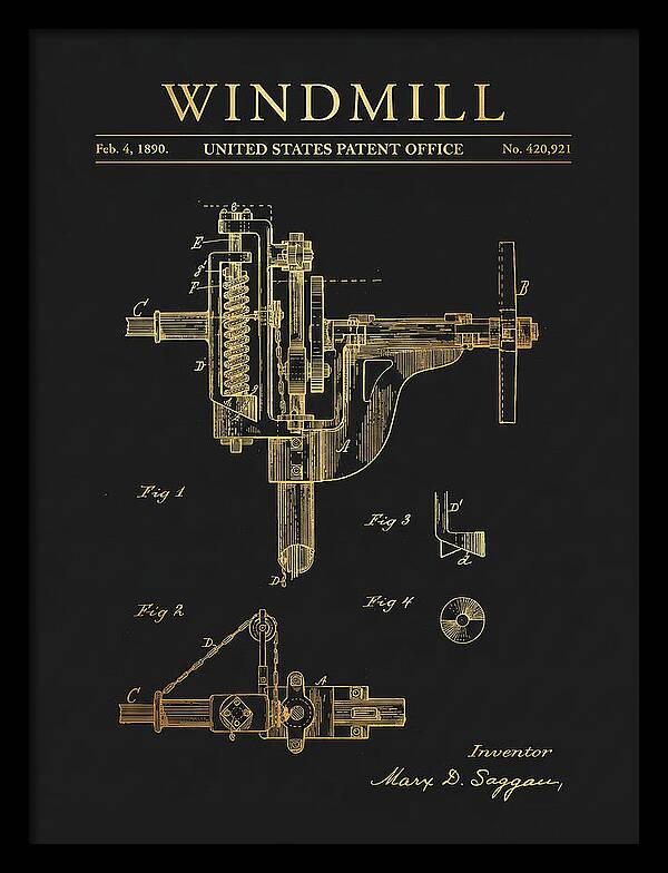 Windmill Gold Patent Us420921a