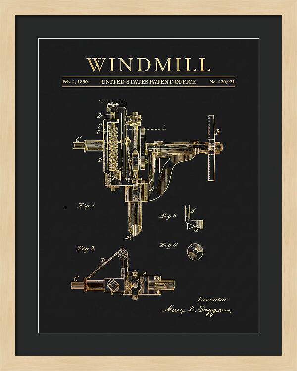 Windmill Gold Patent Us420921a
