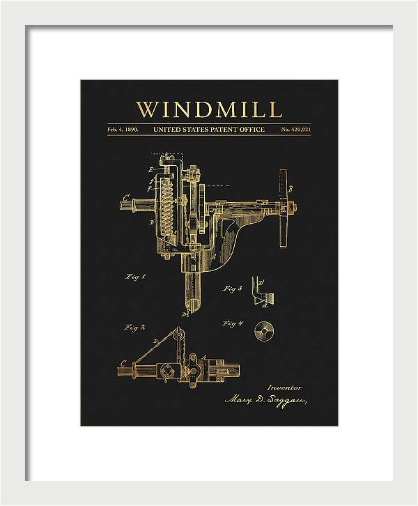 Windmill Gold Patent Us420921a