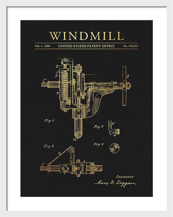 Windmill Gold Patent Us420921a