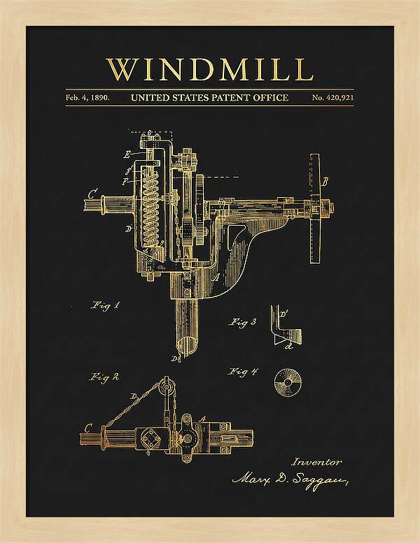Windmill Gold Patent Us420921a