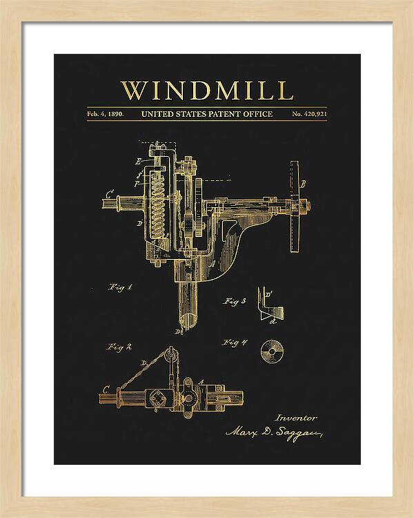 Windmill Gold Patent Us420921a