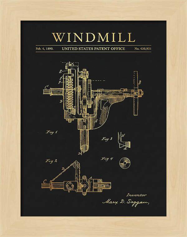 Windmill Gold Patent Us420921a